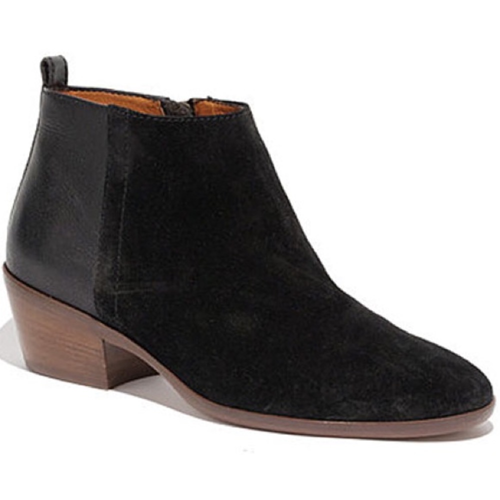 Madewell Charley Suede and Leather Bootie Size 7